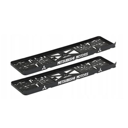 Mitsubishi Motors 3D dombornyomott rendszámtábla keret szett (1 pár / 2 db)