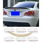 BMW E82 coupe facelift 2007-2013 M4 style fényezetlen csomagtartó spoiler