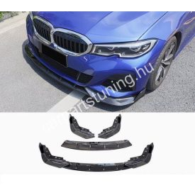   BMW 3-as sorozat (G20, G21, G28) Első Lökhárító Toldat – Fényes Fekete