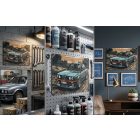 Retro „Klasszikus E30” Fém Dekor Tábla (20x30 cm) – A Legendás Kocka BMW Életérzés