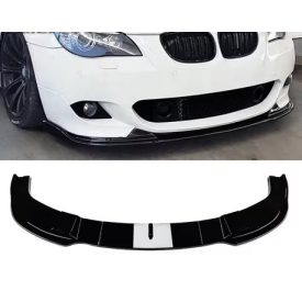   BMW E60 E61 M-packet első lökhárító toldat, lippe lakk fekete.
