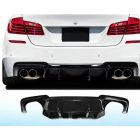 BMW 5-ös sorozat F10 F11 M5 style dupla kipufogós diffúzor lakk fekete 