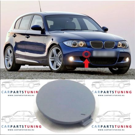 BMW E87 E81  M-tech első lökhárító vonószem takaró fedél, 51117837429