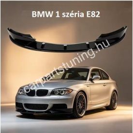   BMW E82 E88 M-packet 2011-2013 Performance lakkozott fekete lökhárító toldat, koptató ,lippe