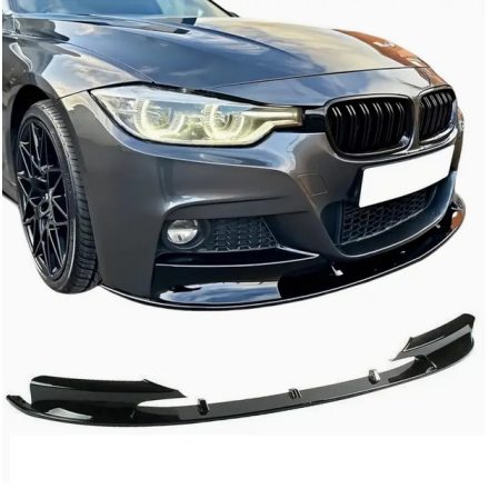 BMW 3-as F30/F31 M Sport lökhárító toldat – fényes fekete, sportos megjelenés