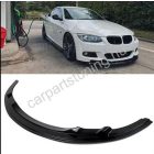 BMW 3-as sorozat E92, E93 LCI M-Sport Első Lökhárító Toldat – Lakkfekete