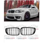 BMW dupla pálcás lakk fekete hűtőrács,vese E81 E87 E82 E88 LCI