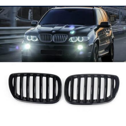 BMW E53 lakk fekete hűtőrács-vese