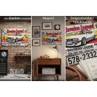 Retro „Bavarian Legend” Fém Dekor Tábla (20x30 cm) – A Klasszikus Autók Szerelmeseinek