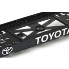 Toyota 3D Rendszámtábla Keret Szett (Előre és Hátulra) – Prémium Minőség és Megbízható Elegancia