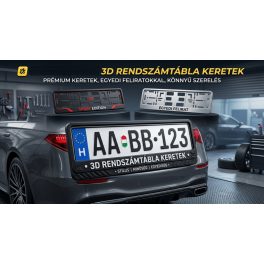 Rendszámtábla keret 